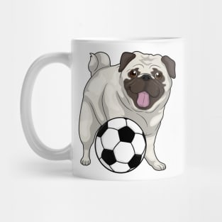 Pug Soccer player Soccer Mug